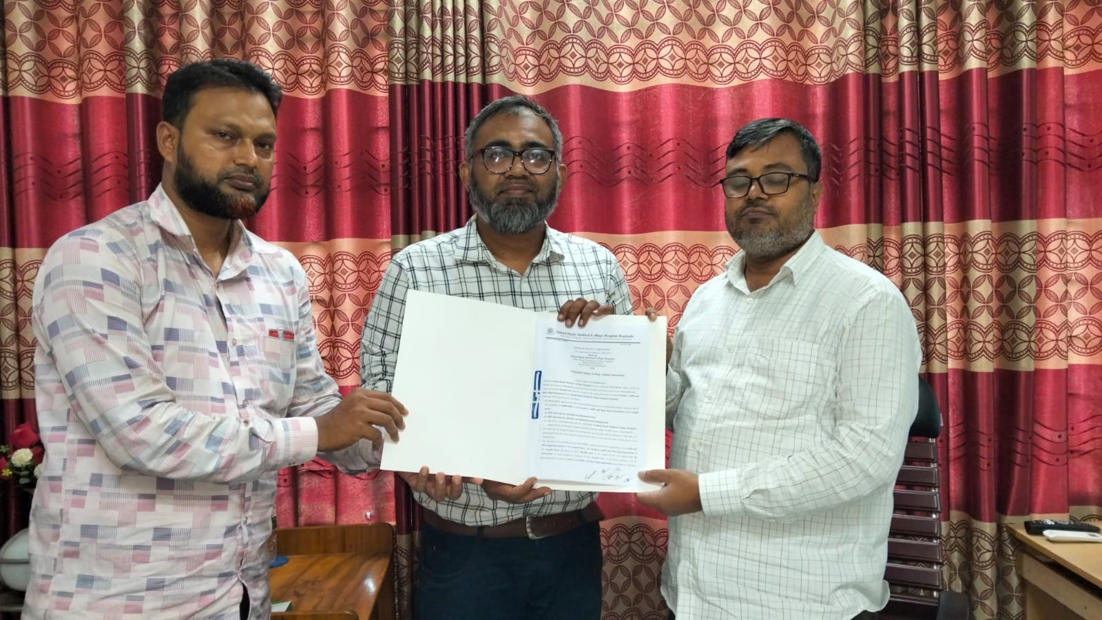 রাজশাহী কলেজ প্রাণিবিদ্যা অ্যালামনাই এসোসিয়েশন ও ইসলামী ব্যাংক মেডিকেল কলেজ হাসপাতাল, রাজশাহীর মধ্যে সমঝোতা চুক্তি স্বাক্ষর